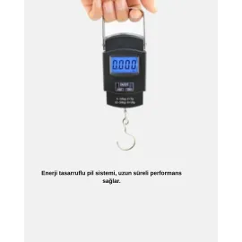Portatif Dijital El Kantarı – Bavul, Kargo Ve Paket Tartı Cihazı 50 Kg