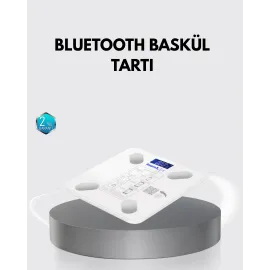 Bluetooth Akıllı Tartı – 8 Fonksiyonlu Dijital Baskül, 180 Kg Kapasiteli