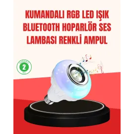 Akıllı Led Ampul – E27 Uyumlu Ve Müzik Çalarlı Tasarım