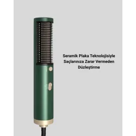 Seramik Plakalı Saç Düzleştirici – 200°C Ayarlanabilir Isı, İyon Teknolojisi