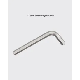 9 Parça Alyan Anahtar Seti Isıl İşlem Görmüş Dayanıklı Çelik