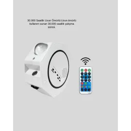 Romantik Atmosfer İçin Yıldızlı Gökyüzü Led Projektör