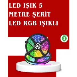 5 Metre Kumandalı Rgb Şerit Led Aydınlatma