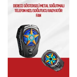 Oyunlar İçin Telefon Soğutucu – 65-85 Mm Uyumlu, Dijital Ekranlı