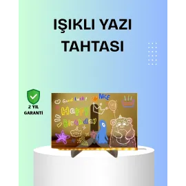 Yaratıcı Çizim Ve Mesajlar İçin Led Işıklı Renkli Tahta