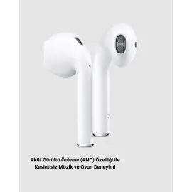 Aktif Gürültü Önlemeli RGB Işıklı Kablosuz Kulak Üstü Kulaklık