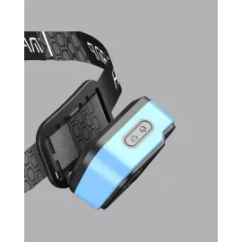 Üç Renkli Led Kafa Feneri 53 Mod Güç Göstergeli Type C Şarjlı