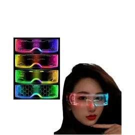 Çok Renkli Led Parti Gözlüğü Ergonomik Ve Hafif Tasarım