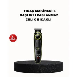 5’I 1 Arada Erkek Bakım Seti Şarjlı Suya Dayanıklı Çok Fonksiyonlu