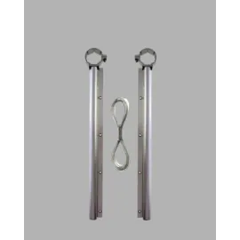 25X60 Balkon Askılığı Kare Demir Uyumlu Hava Dayanıklı Çamaşır Askısı