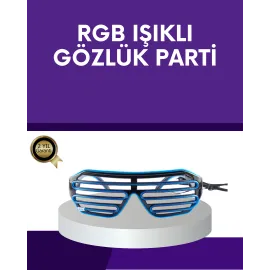 Led Işıklı Parti Gözlüğü Renkli Eğlence Aksesuarı