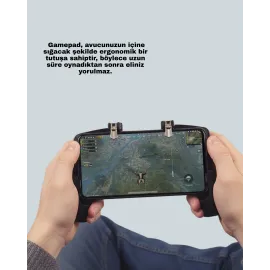 Ergonomik Tetik Tasarımlı Mobil Oyun Gamepad Tutucu