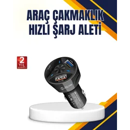 Polygold Quick Charger 55W Araç Şarj Cihazı PD USB C Destekli
