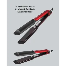 Profesyonel Titanyum Saç Düzleştirici – Ayarlanabilir Isı Ve Hızlı Isınma Özellikli