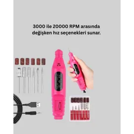 12V Çok Fonksiyonlu Tırnak Bakım Cihazı