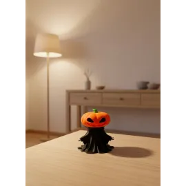 Balkabağı Figür 9Cm Cadılar Bayramı Dekoratif Biblo