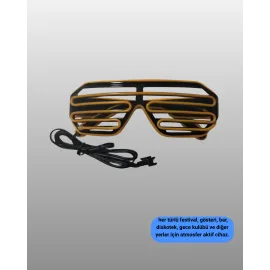 Neon Gözlük Turuncu