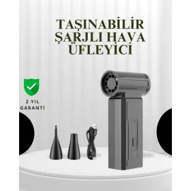 Taşınabilir Şarjlı Güçlü Hava Üfleme Aleti Çok Yönlü Kullanım