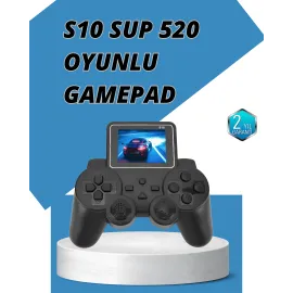 S10 Gamepad HDMI TV Bağlantılı 520 Klasik Retro Oyun 2025 Seri Orijinal
