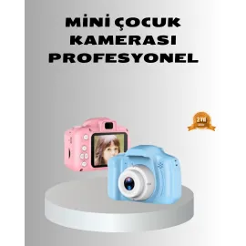 8Mp Mini Çocuk Fotoğraf Makinesi – Pembe Ses Kaydı Özellikli