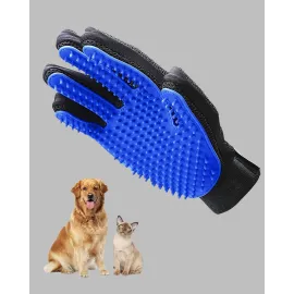 Yumuşak Silikonlu Kedi ve Köpek Tüy Toplama Eldiveni – Masaj Etkili Tüy Dökülme Önleyici