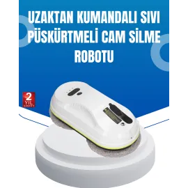 UPS Destekli Düşmeye Karşı Korumalı Cam Temizleme Robotu