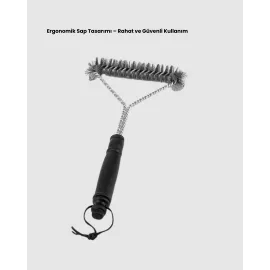 Barbekü Ve Mangal İçin Tel Izgara Temizleyici Fırça