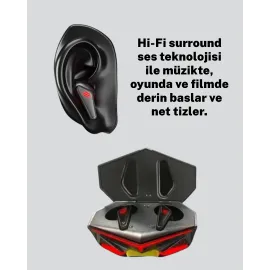 Led Işıklı Metal Kasa Kablosuz Gaming Kulaklık