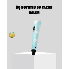 3D Kalem Ergonomik Ve 1.75 Mm Filament Destekli Fdm Yazıcı Kalemi