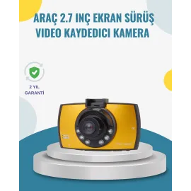 Araç İçi Hd Dvr Kamera G Sensor Ve Hareket Algılama Özellikli