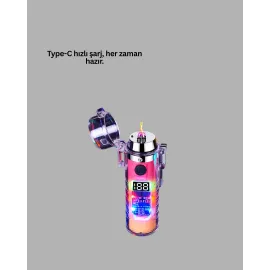 Kamp ve Outdoor İçin Çok Amaçlı Çakarlı Elektronik Çakmak