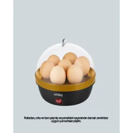 7 Yumurta Kapasiteli Yumurta Pişirme Makinesi Rafadan Orta Ve Katı