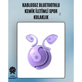 S05 Kablosuz Bluetooth 5.3 Kemik İletimli Spor Kulaklık – IPX4 Suya Dayanıklı, 6 Saat Pil Ömrü