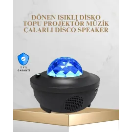 Bluetooth & Usb Müzik Çalar Gece Lambası – 50 M² Kapsama, Uzaktan Kumanda