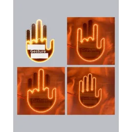 El Hareketiyle Kontrol Edilen 176 Led Amber Güvenlik Lambası