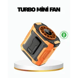 Turbo Mini Taşınabilir Fan – 100 Kademeli Dijital Hız Kontrolü Ve Type-C Şarj (Kopya)