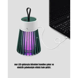 2000 mAh Şarjlı Sivrisinek Kovucu Lamba – Kimyasalsız, Güvenli ve Taşınabilir