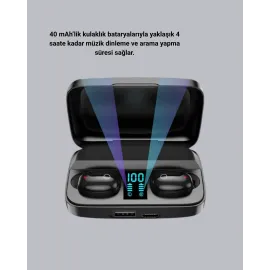 Tws A10S Bluetooth 5.0 Kulaklık Powerbank Şarj Kutulu Mini Tasarım