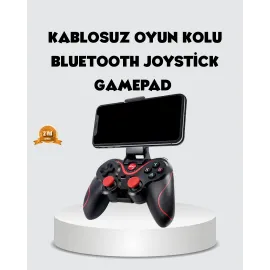 Bluetooth Gamepad Kablosuz Oyun Kumandası Tek Cihaz Destekli