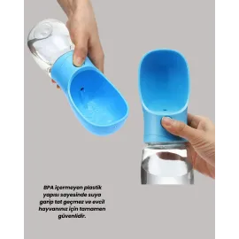 Sızdırma Önleyici Silikon Halkalı Pet Su Dispenseri Gezi Seyahat İçin