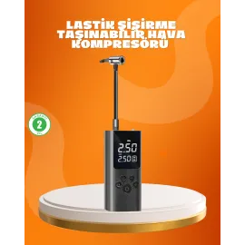 Çoklu Valf Adaptörlü Dijital Hava Pompası