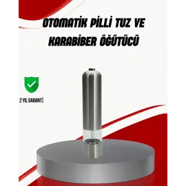Işıklı Pilli Baharat Değirmeni Taze ve Pratik Öğütme