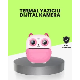 Termal Baskı Özellikli Çocuk Kamerası 1080P Video Destekli