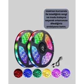 Enerji Tasarruflu RGB Şerit LED 5 Metre