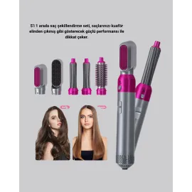 5’I 1 Arada Saç Şekillendirme Makinesi Hızlı Kuruma Ve Kuaför Kalitesinde Sonuç
