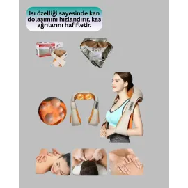 Isıtmalı Ovmalı Masaj Aleti Kas Gevşetici ve Kan Dolaşımı Düzenleyici