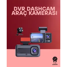 G-Sensör, Hareket Algılama Ve Döngüsel Kayıt Özellikli 3'lü Kamera Güvenlik Sistemi