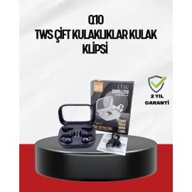 Q10 Dokunmatik Bluetooth Kulaklık – 6 Saat Müzik, Çift Dil, Hızlı Şarj