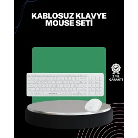 2.4 Ghz Wireless Kablosuz Klavye Mouse Seti Tv Pc Uyumlu