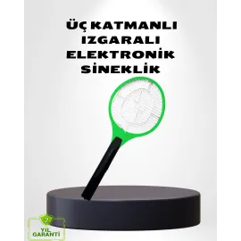 Taşınabilir Elektronik Sineklik – Üç Katmanlı Güvenli Izgara Ve Kimyasız Koruma